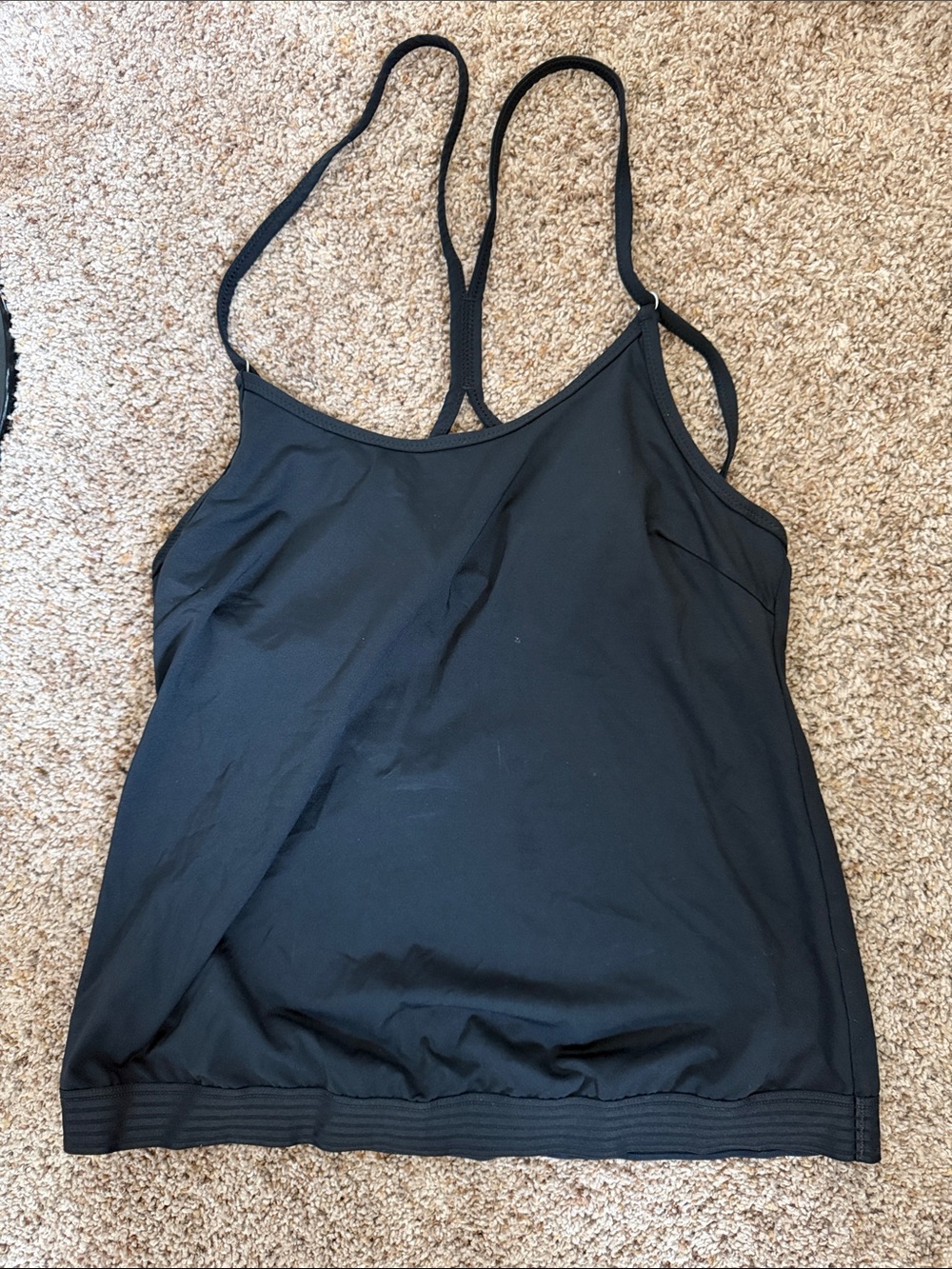 Athleta Black Women's Swim Tankini Top 34 B/C